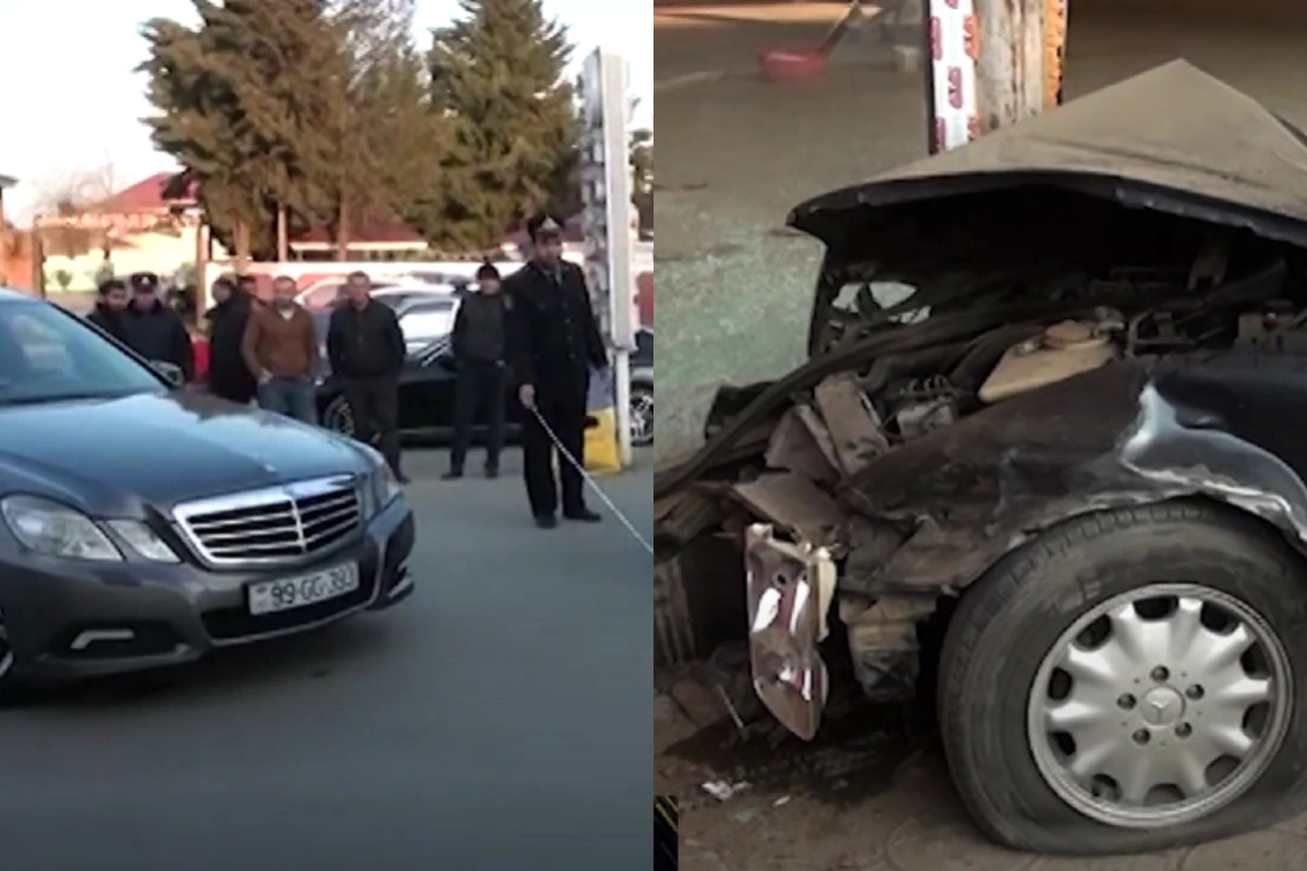 Masallıda “Mercedes” markalı iki avtomobil toqquşub, yaralılar var - VİDEO